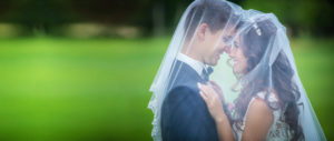 Young newlywed couple