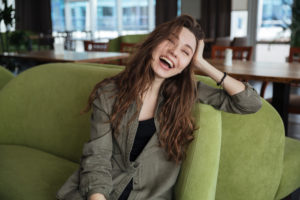 Laughing woman
