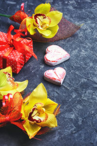 Symbolic of two heart and gift